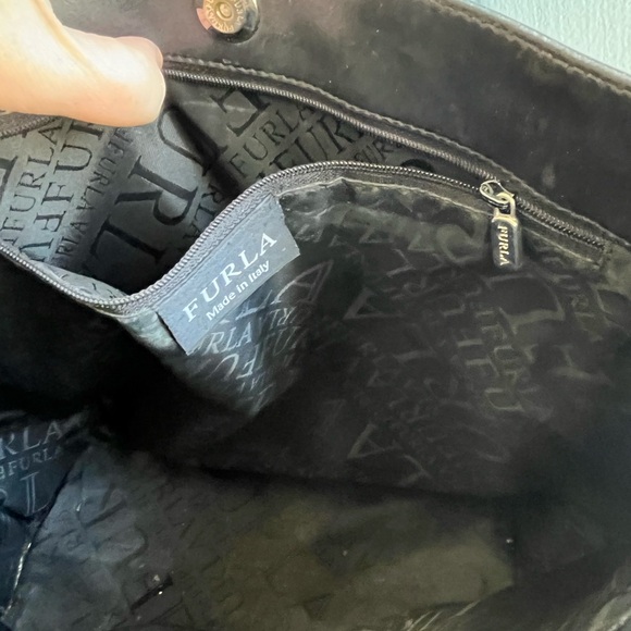 Furla Black Leather Tote - REHAB PIECE - Picture 6 of 6